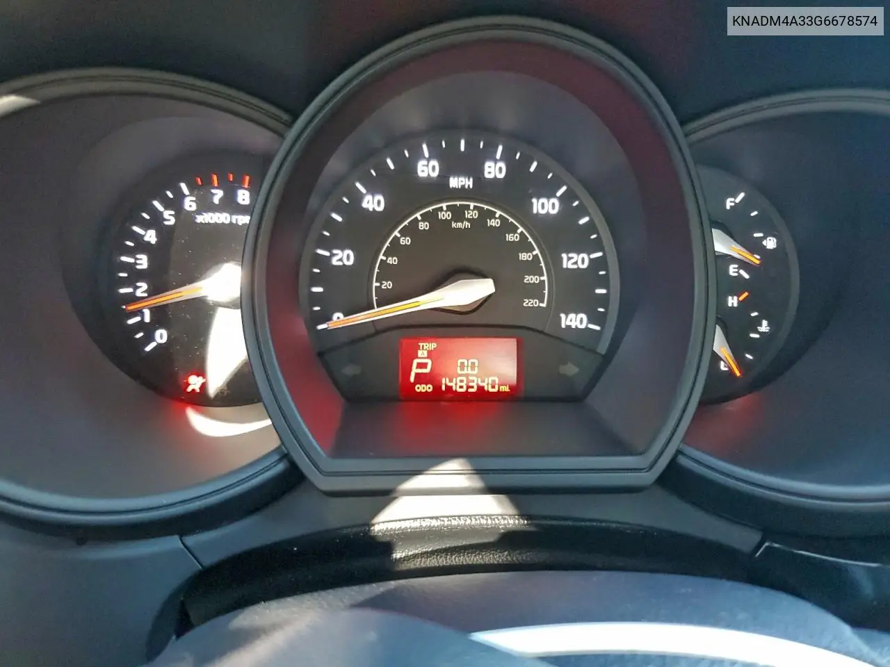 KNADM4A33G6678574 2016 Kia Rio Lx