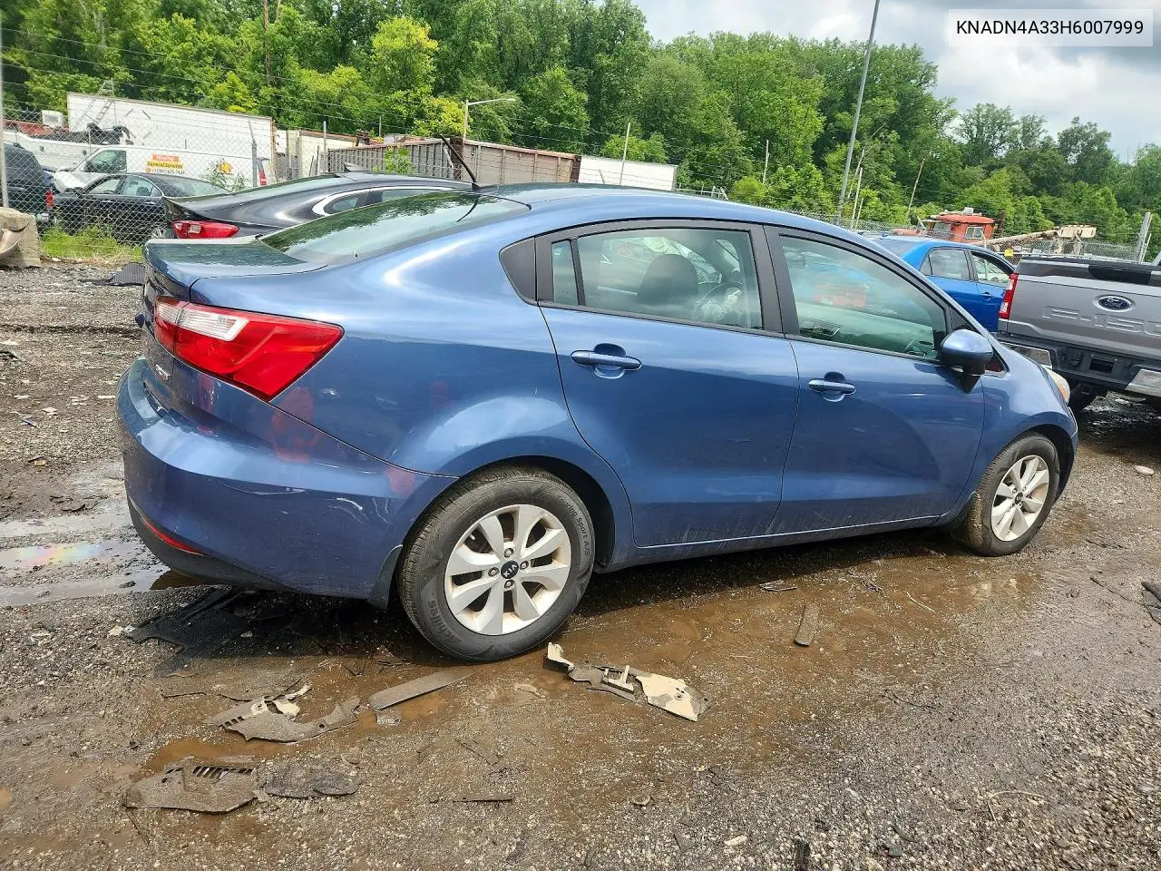 2017 Kia Rio Ex VIN: KNADN4A33H6007999 Lot: 59609086