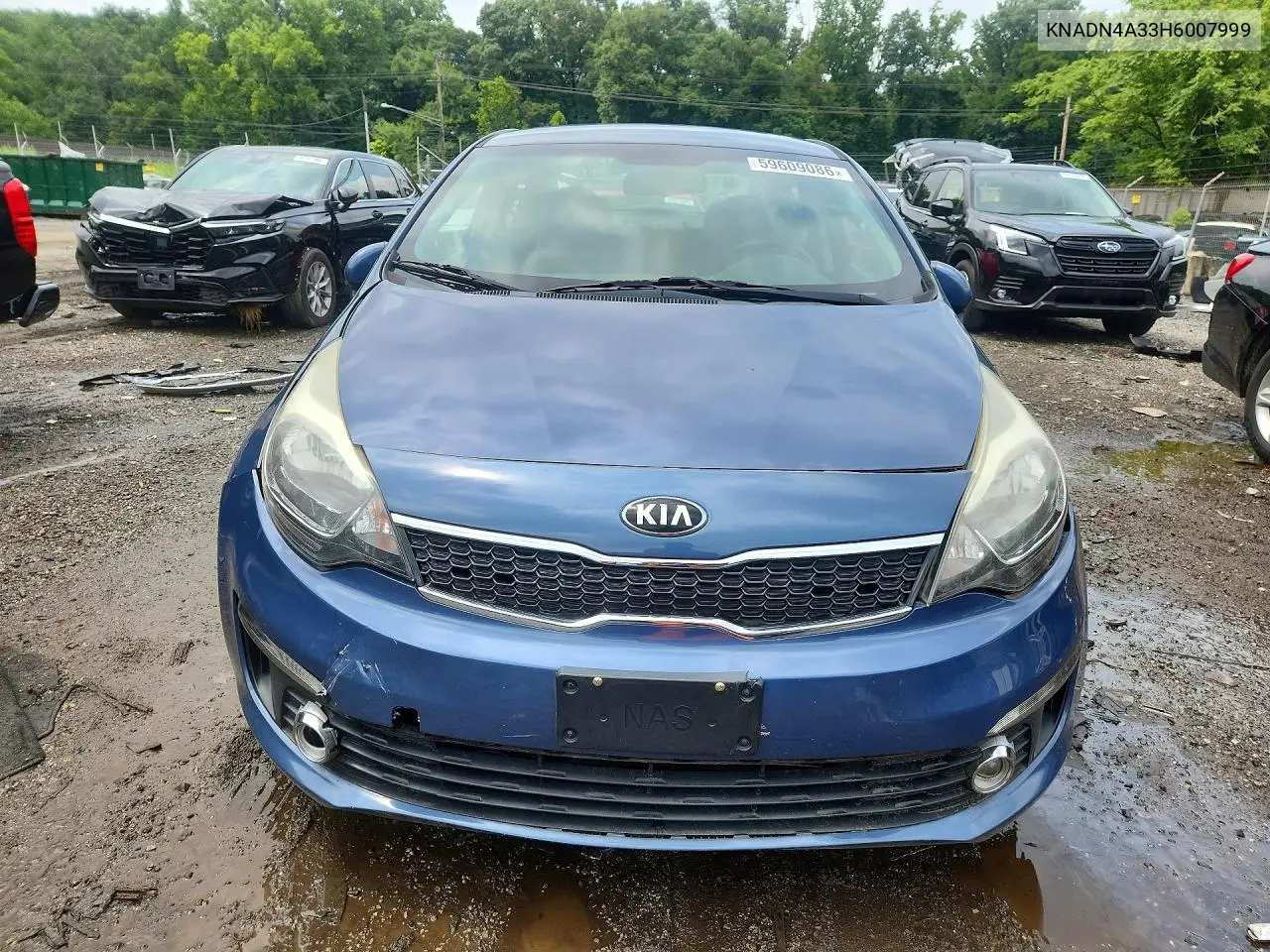 2017 Kia Rio Ex VIN: KNADN4A33H6007999 Lot: 59609086