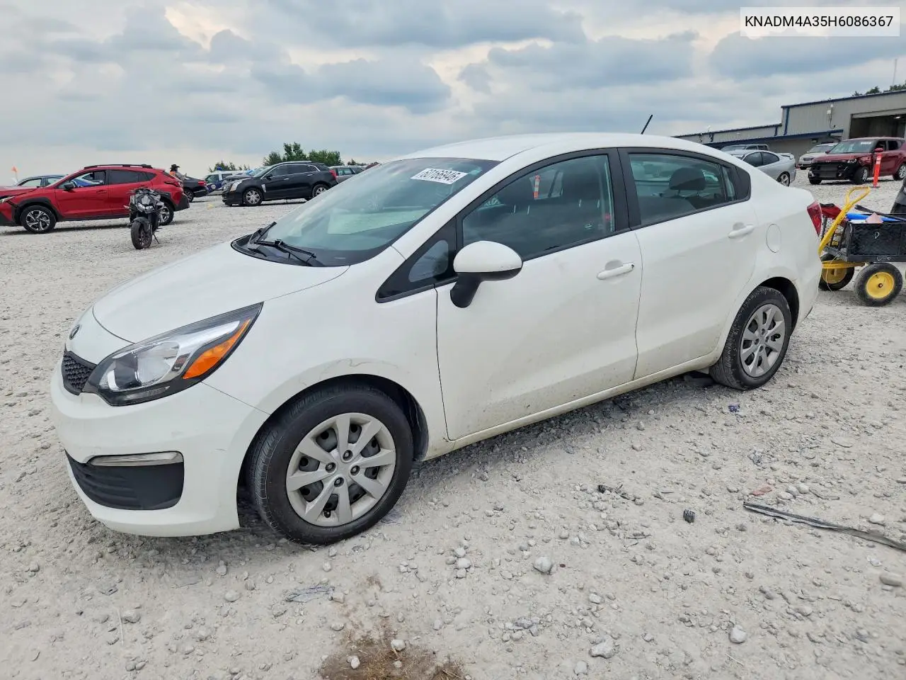 2017 Kia Rio Lx VIN: KNADM4A35H6086367 Lot: 60166946
