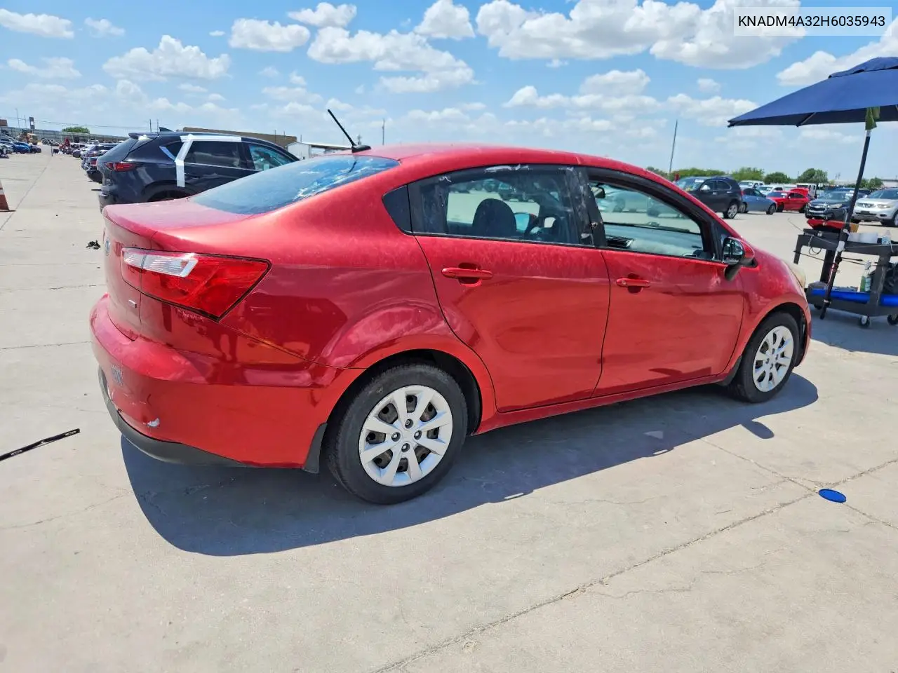 2017 Kia Rio Lx VIN: KNADM4A32H6035943 Lot: 60313126