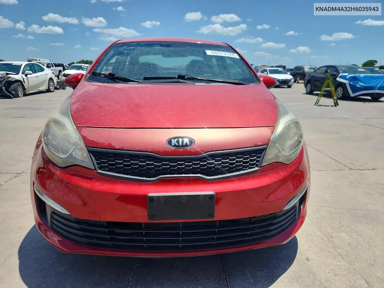 2017 Kia Rio Lx VIN: KNADM4A32H6035943 Lot: 60313126