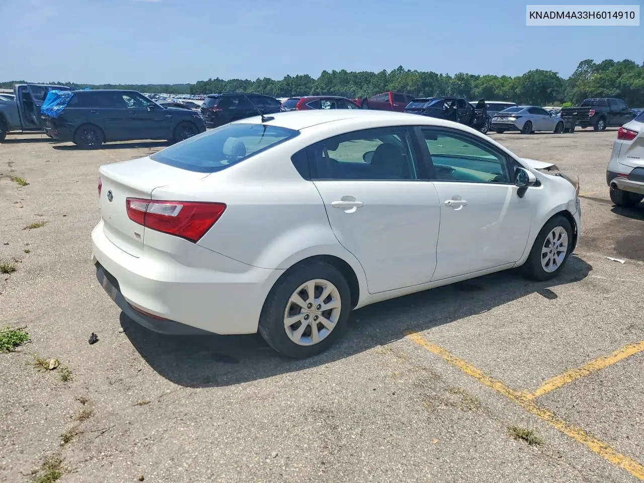 2017 Kia Rio Lx VIN: KNADM4A33H6014910 Lot: 60716546
