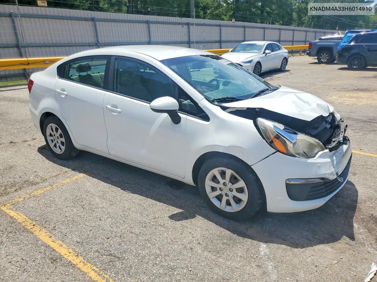 2017 Kia Rio Lx VIN: KNADM4A33H6014910 Lot: 60716546