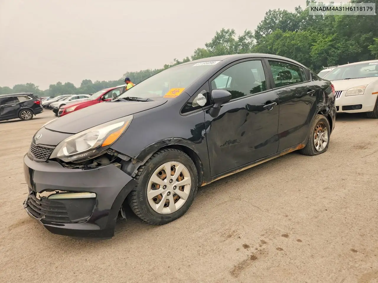 2017 Kia Rio Lx VIN: KNADM4A31H6118179 Lot: 61195096