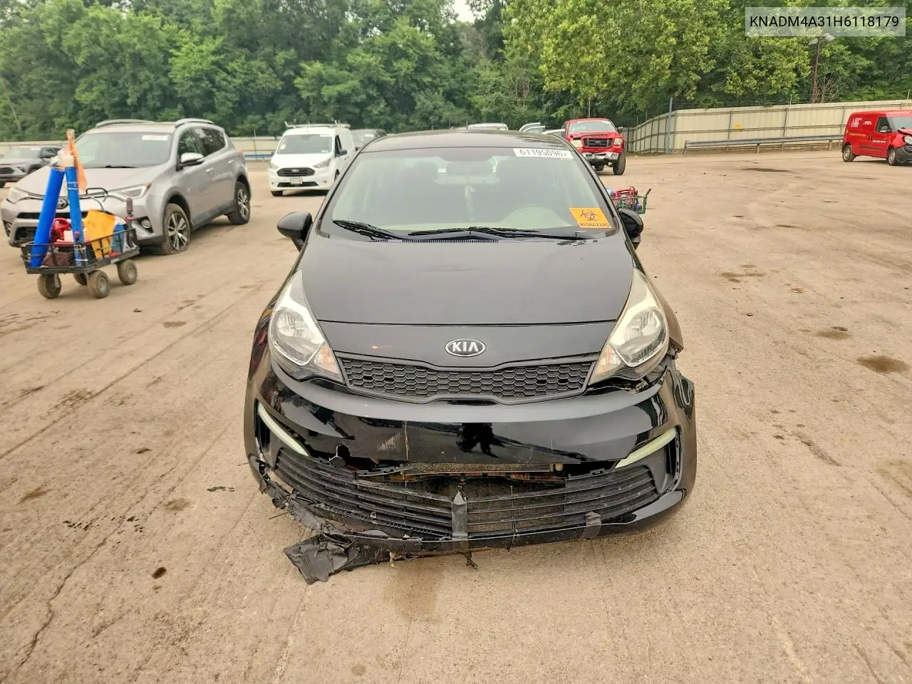 2017 Kia Rio Lx VIN: KNADM4A31H6118179 Lot: 61195096