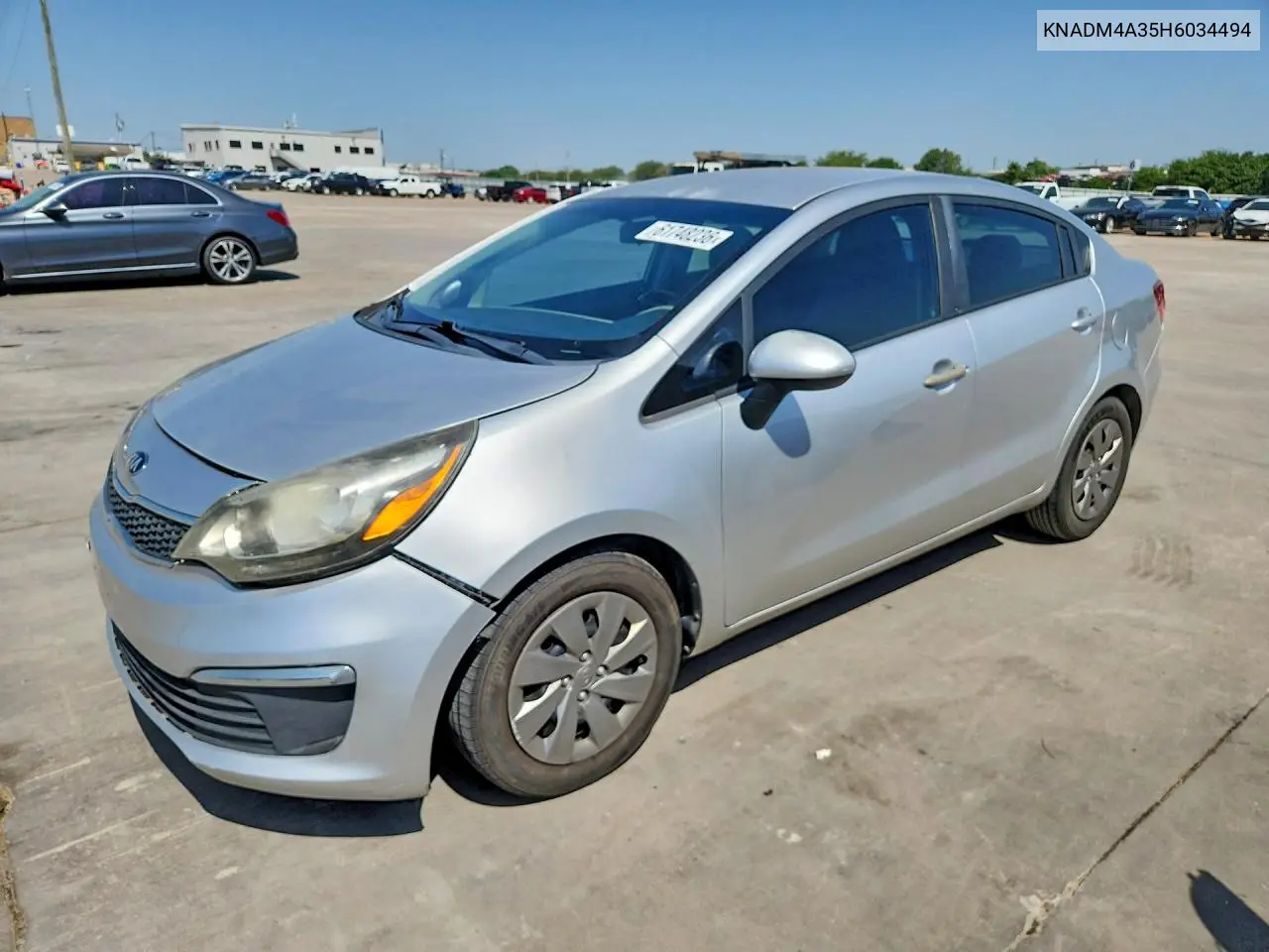 2017 Kia Rio Lx VIN: KNADM4A35H6034494 Lot: 61748236