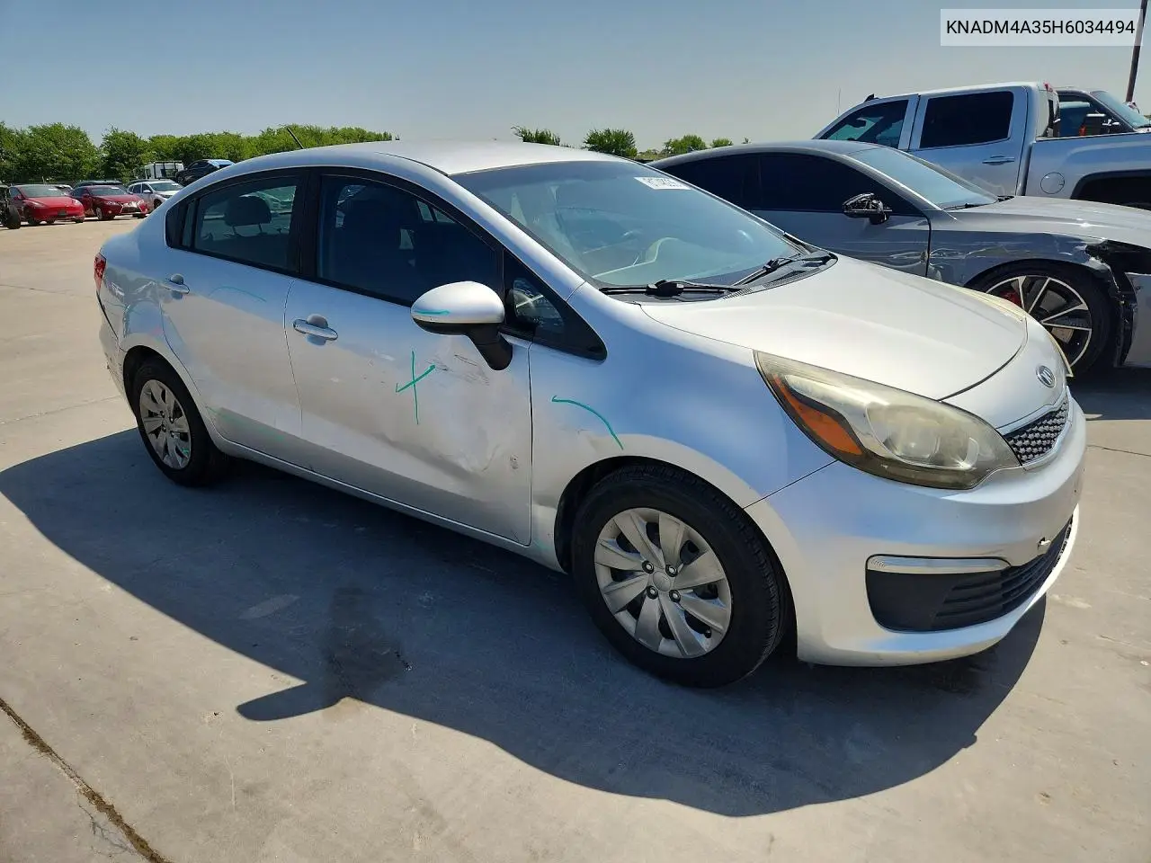 2017 Kia Rio Lx VIN: KNADM4A35H6034494 Lot: 61748236