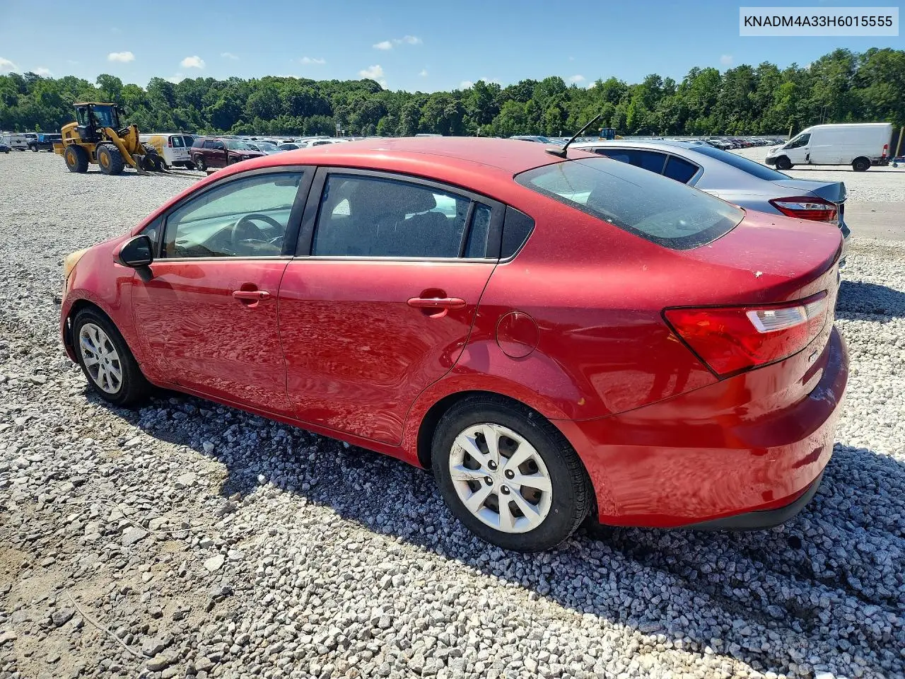 2017 Kia Rio Lx VIN: KNADM4A33H6015555 Lot: 62001916