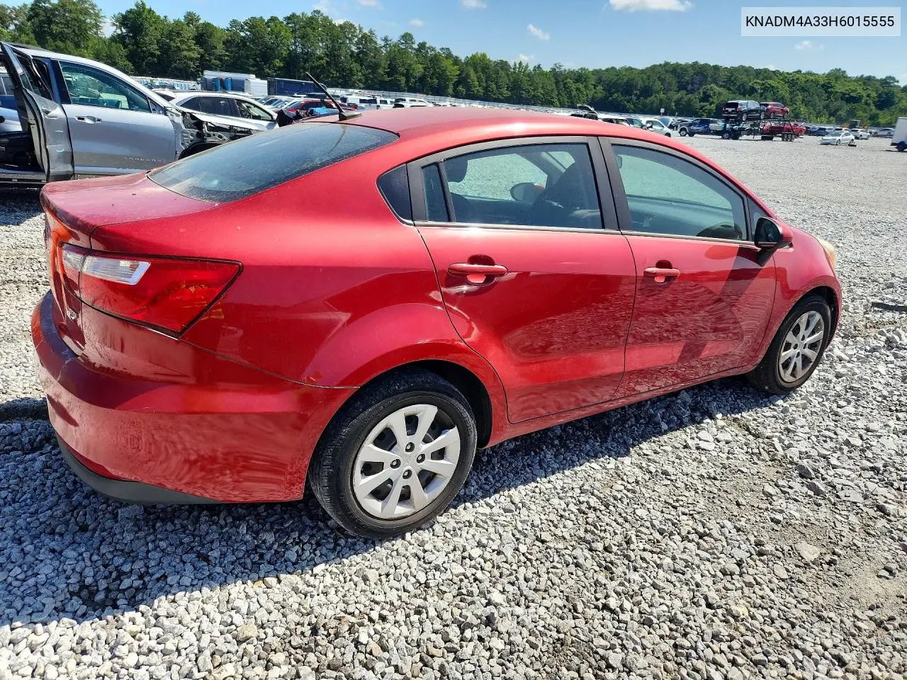 2017 Kia Rio Lx VIN: KNADM4A33H6015555 Lot: 62001916