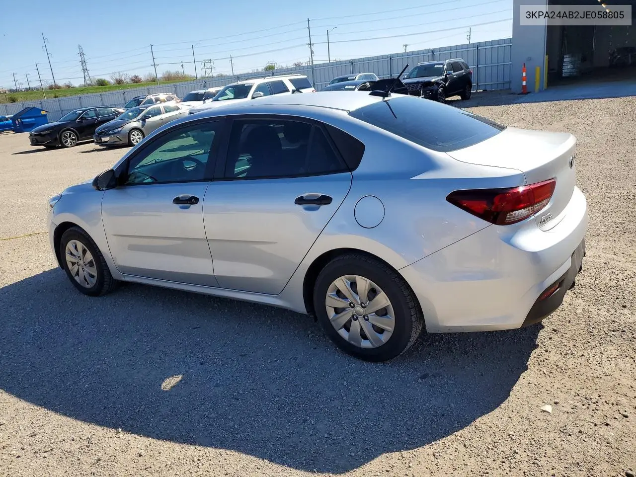3KPA24AB2JE058805 2018 Kia Rio Lx