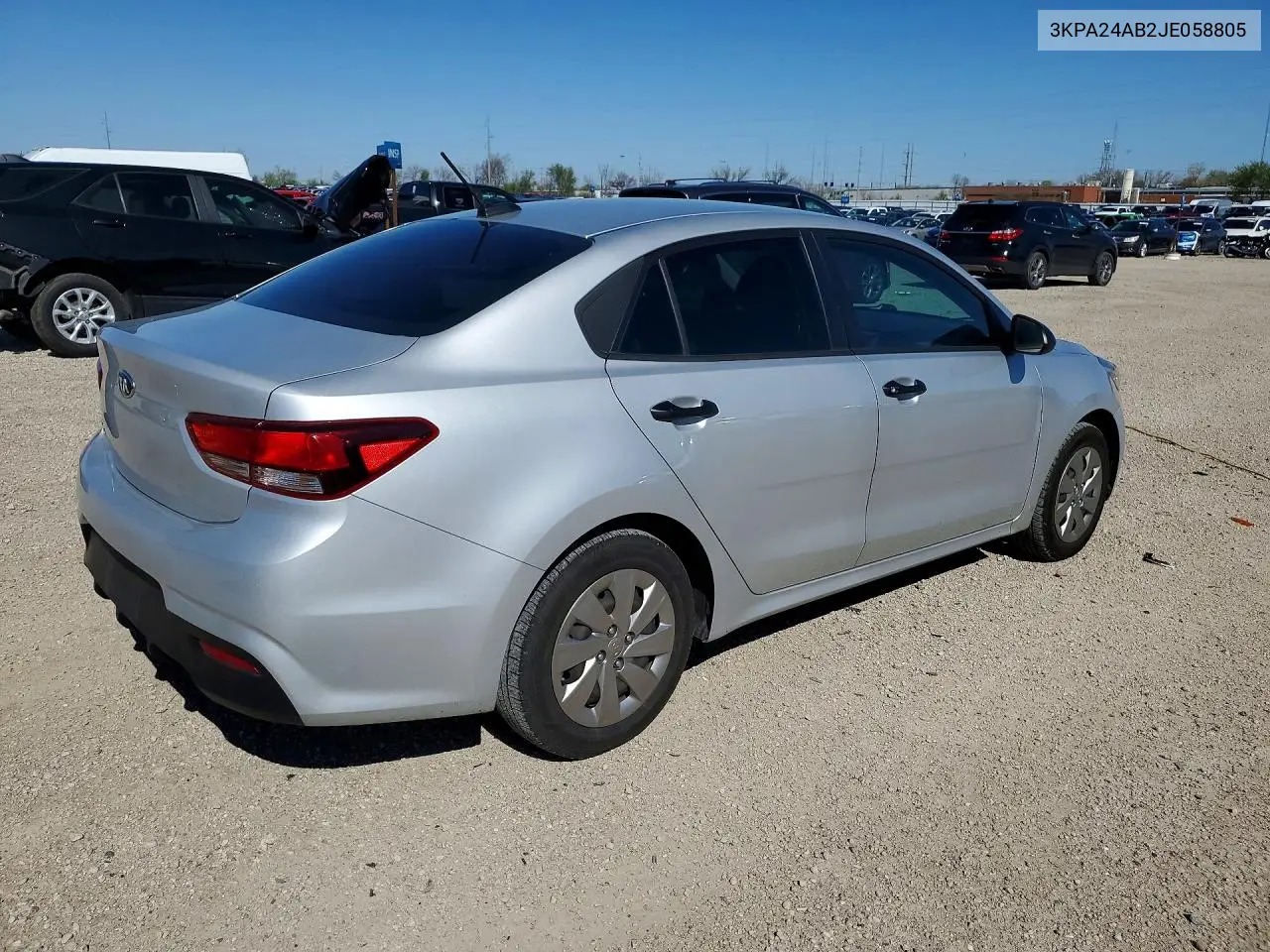 3KPA24AB2JE058805 2018 Kia Rio Lx