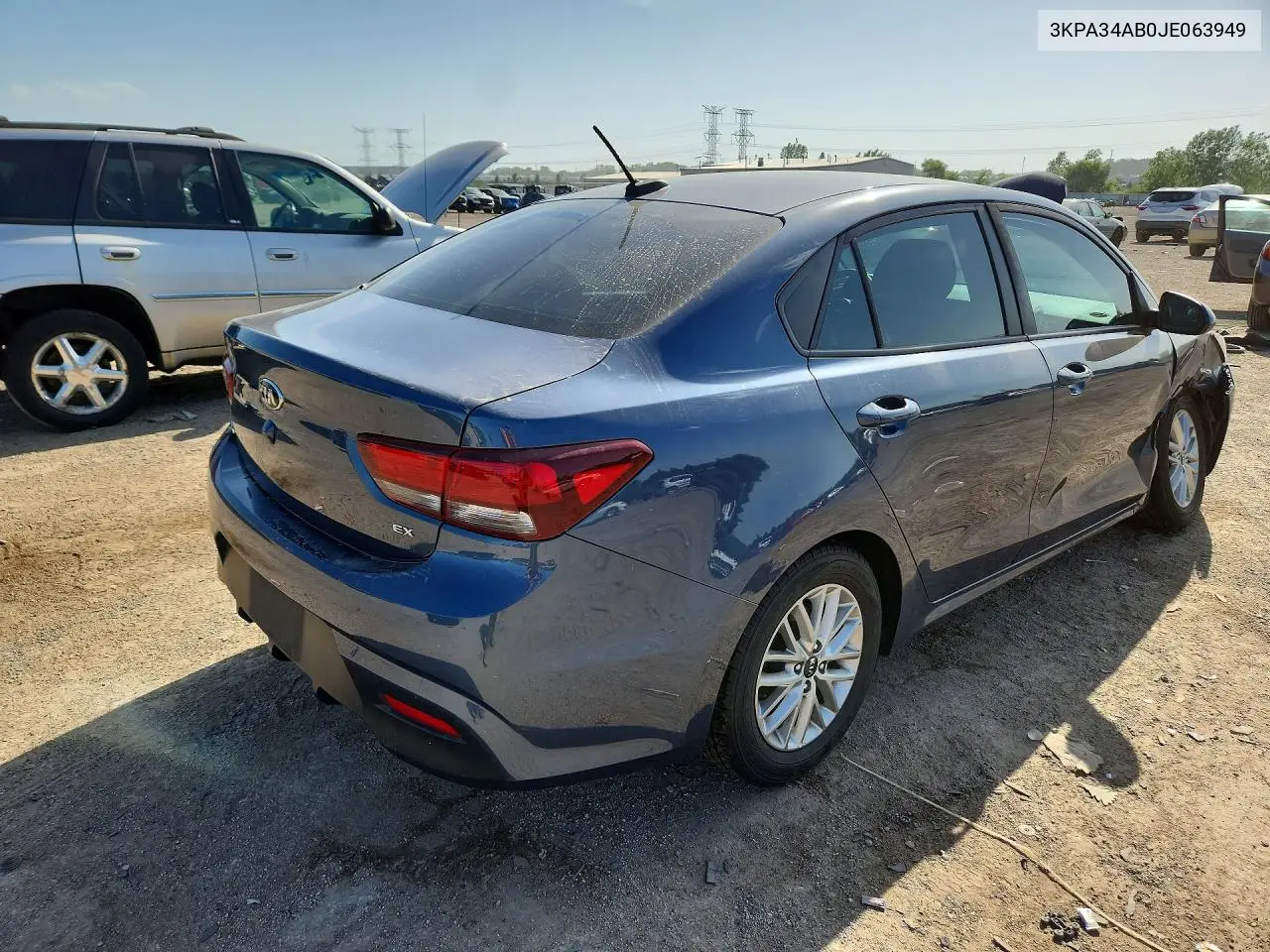 2018 Kia Rio Ex VIN: 3KPA34AB0JE063949 Lot: 59282786
