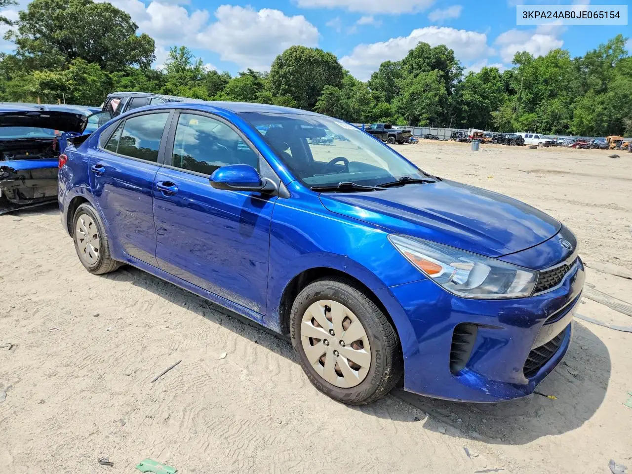 2018 Kia Rio S VIN: 3KPA24AB0JE065154 Lot: 59307836