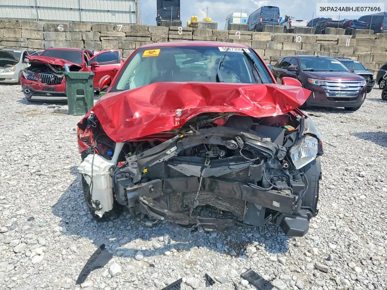 2018 Kia Rio Lx VIN: 3KPA24AB8JE077696 Lot: 59873906