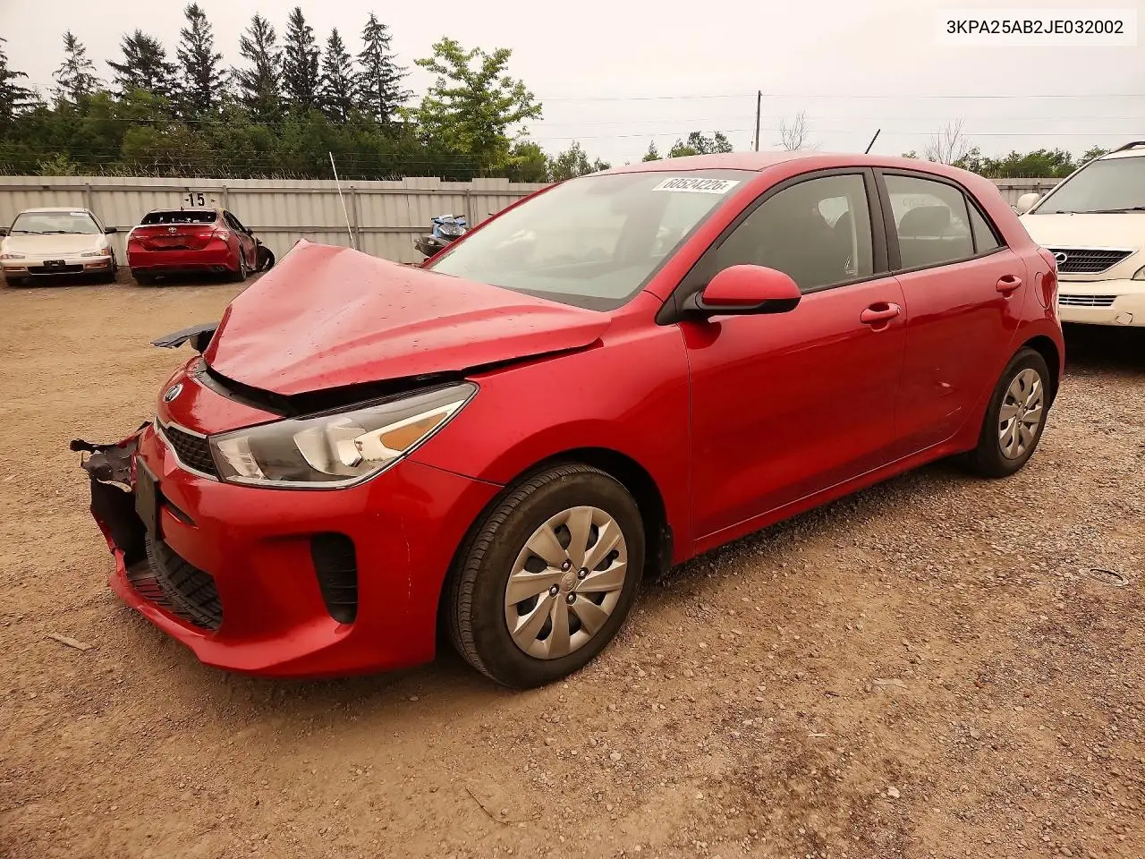 2018 Kia Rio 5-Door Lx VIN: 3KPA25AB2JE032002 Lot: 60524226