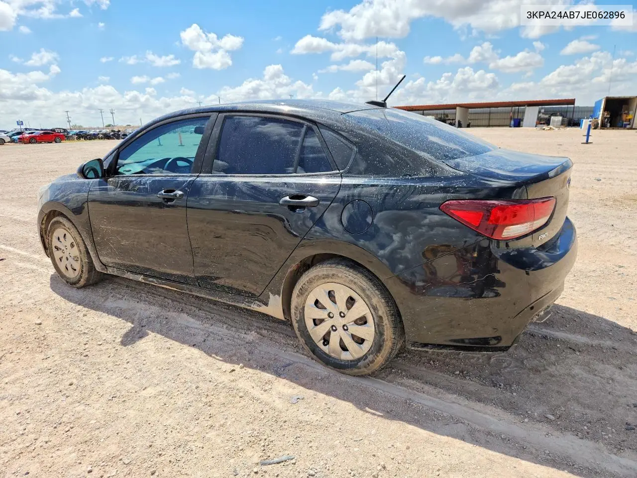 2018 Kia Rio Lx VIN: 3KPA24AB7JE062896 Lot: 61233726