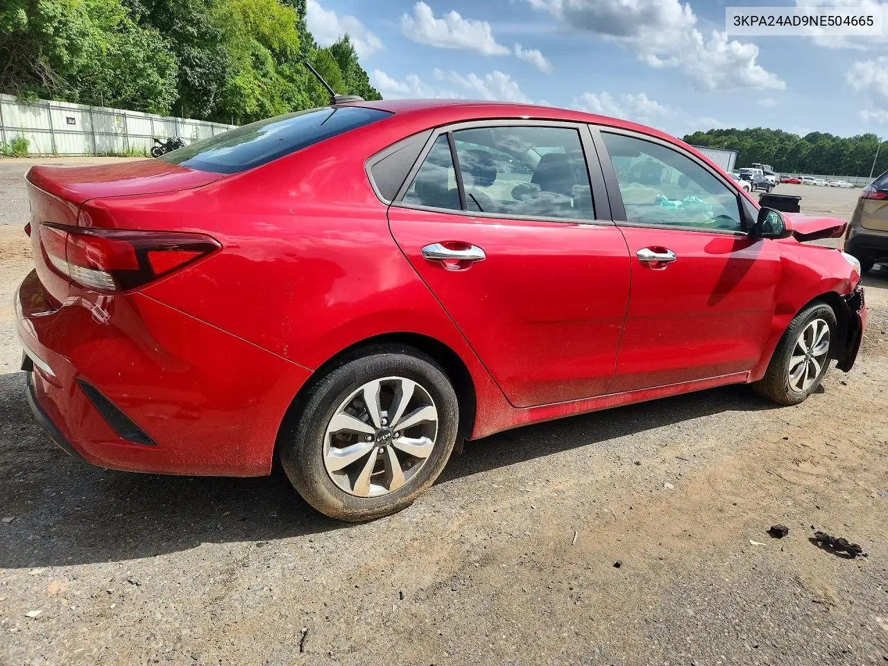 2018 Kia Rio S VIN: 3KPA24AD9NE504665 Lot: 61855706