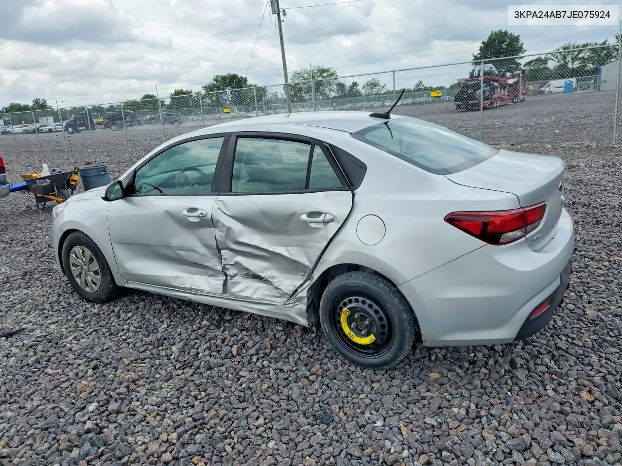 2018 Kia Rio S VIN: 3KPA24AB7JE075924 Lot: 62062126