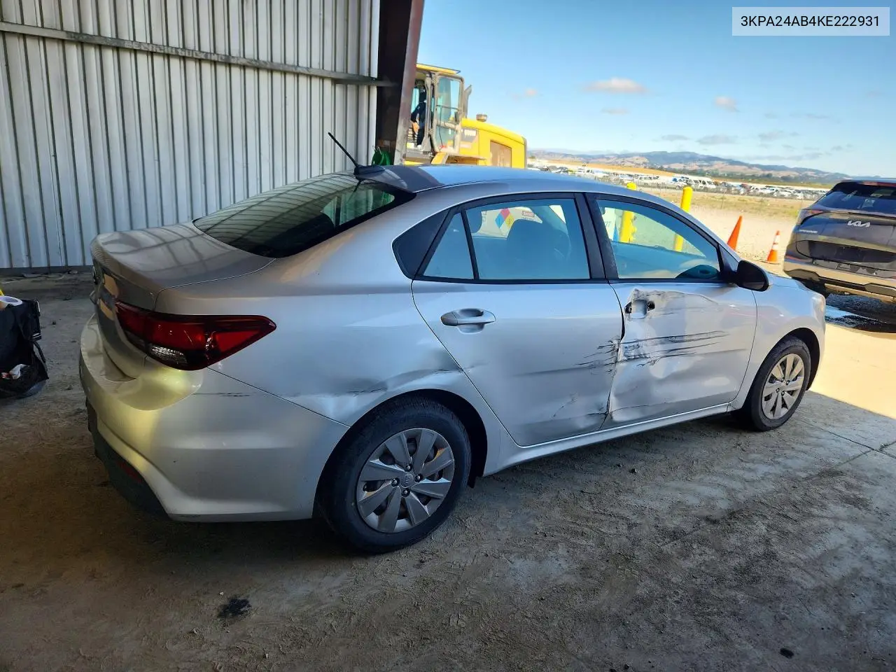 2019 Kia Rio S VIN: 3KPA24AB4KE222931 Lot: 56746976