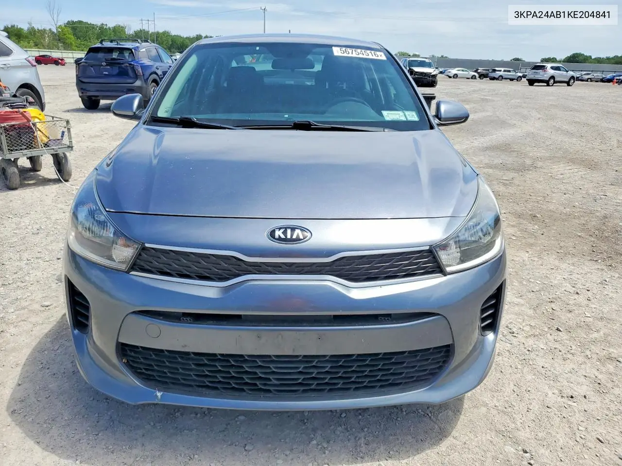 2019 Kia Rio S VIN: 3KPA24AB1KE204841 Lot: 56754516