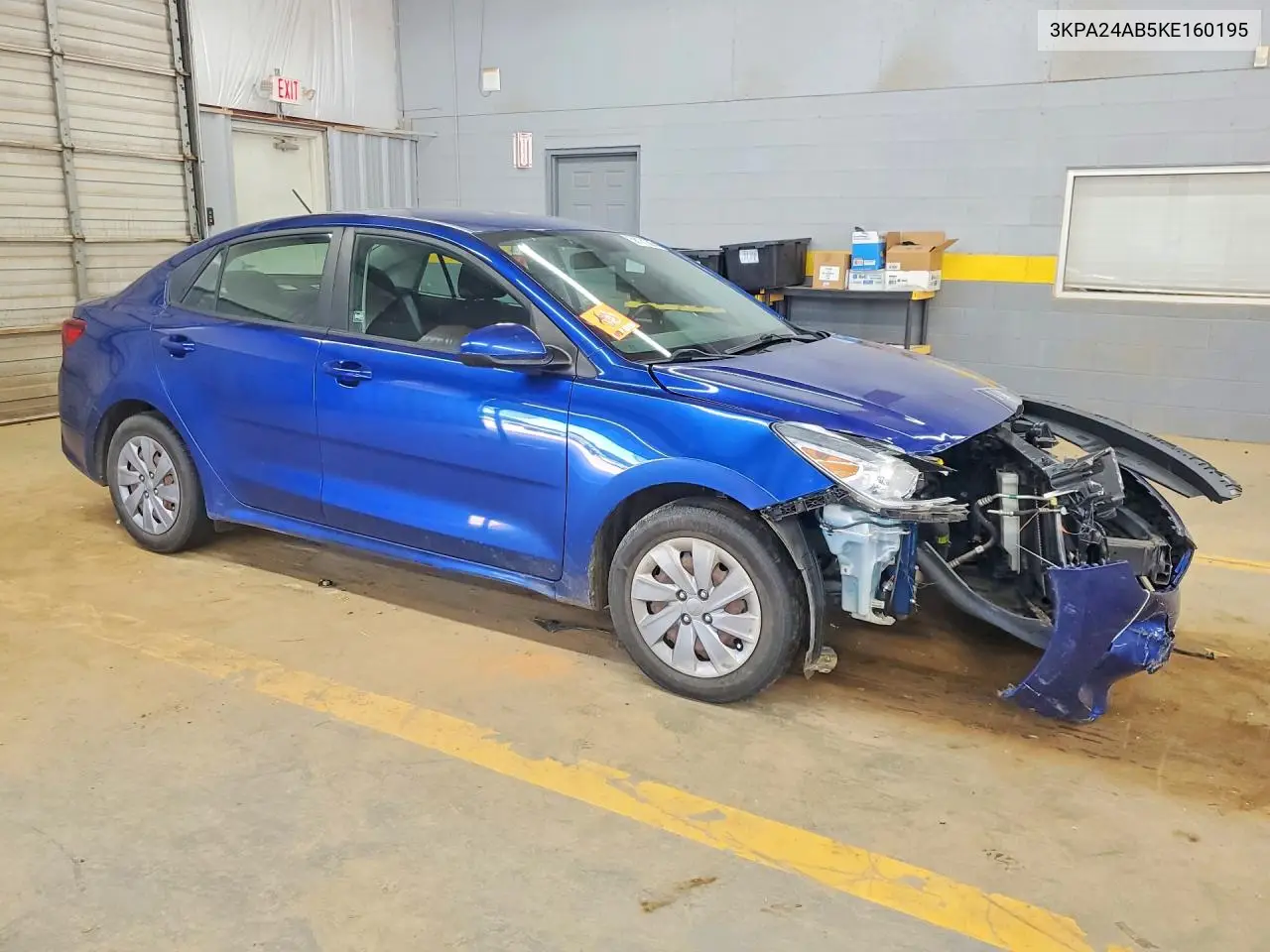 2019 Kia Rio S VIN: 3KPA24AB5KE160195 Lot: 58181886