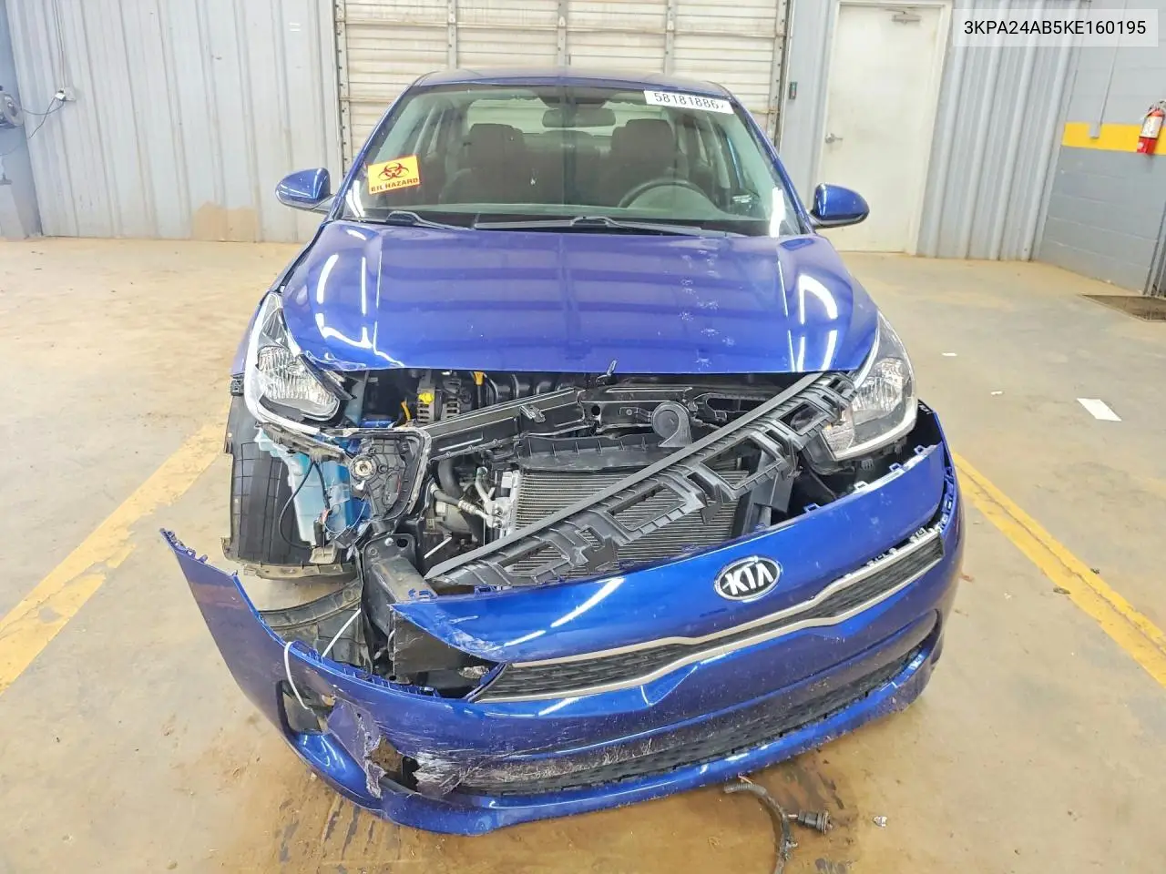2019 Kia Rio S VIN: 3KPA24AB5KE160195 Lot: 58181886
