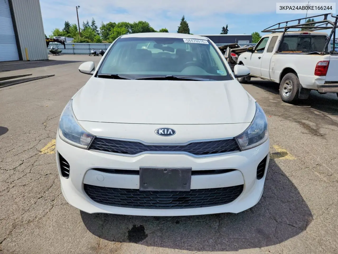2019 Kia Rio S VIN: 3KPA24AB0KE166244 Lot: 58476016