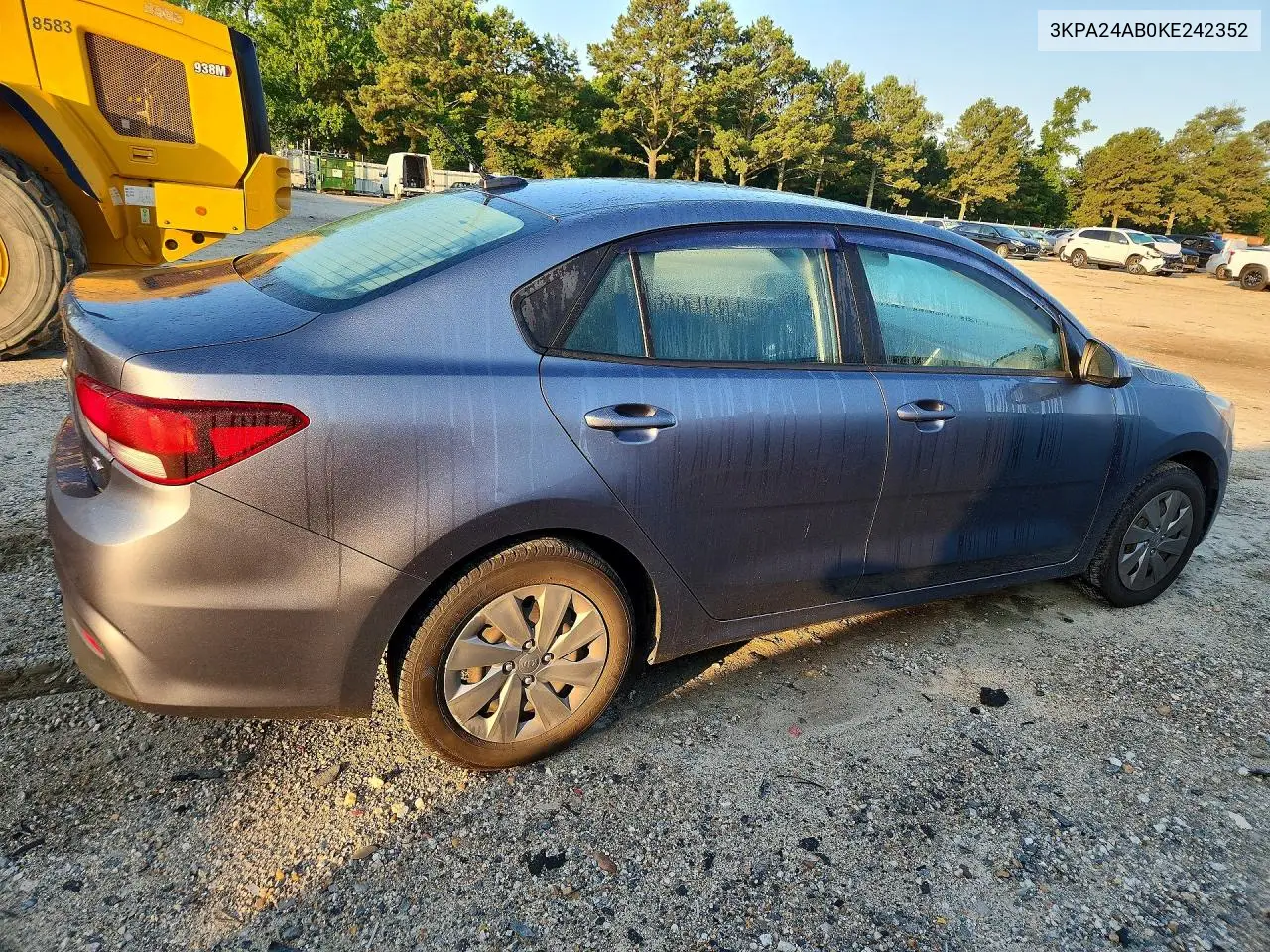 2019 Kia Rio S VIN: 3KPA24AB0KE242352 Lot: 58926866