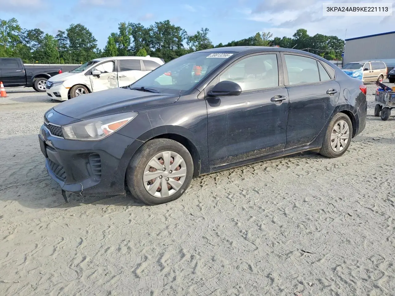 2019 Kia Rio S VIN: 3KPA24AB9KE221113 Lot: 59813266