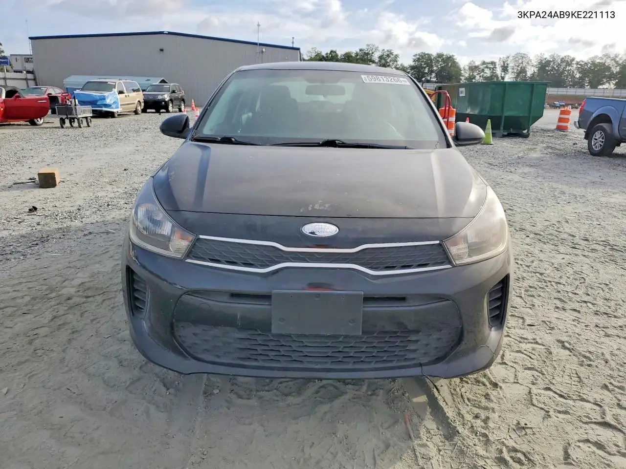 2019 Kia Rio S VIN: 3KPA24AB9KE221113 Lot: 59813266
