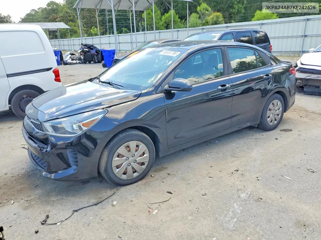 2019 Kia Rio S VIN: 3KPA24AB7KE242526 Lot: 60033796