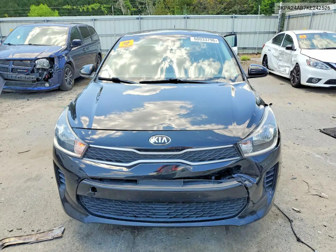2019 Kia Rio S VIN: 3KPA24AB7KE242526 Lot: 60033796