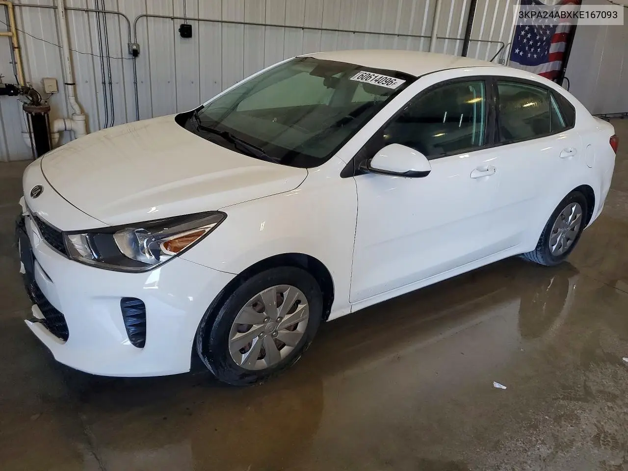 2019 Kia Rio S VIN: 3KPA24ABXKE167093 Lot: 60614096