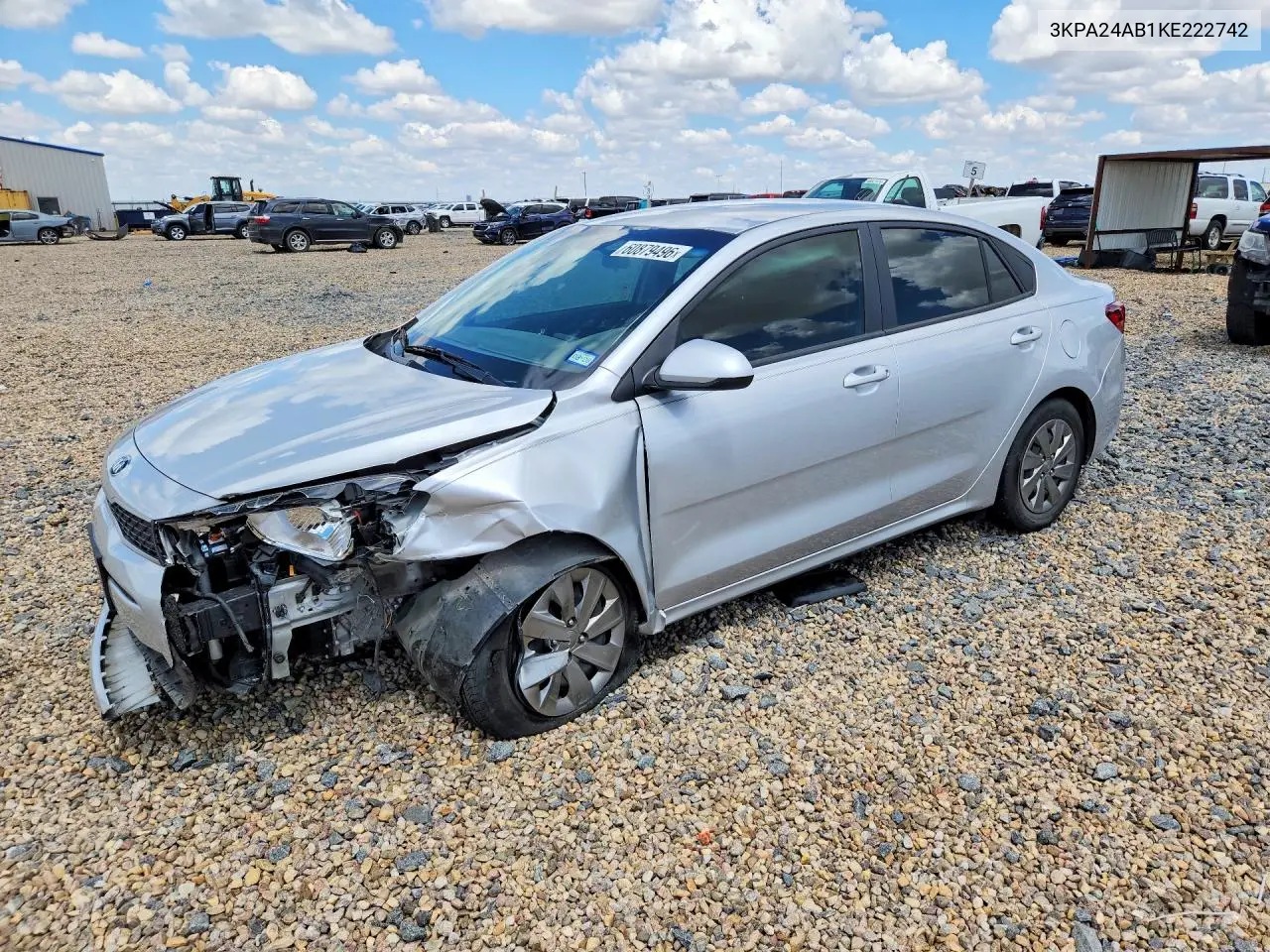 2019 Kia Rio S VIN: 3KPA24AB1KE222742 Lot: 60879496