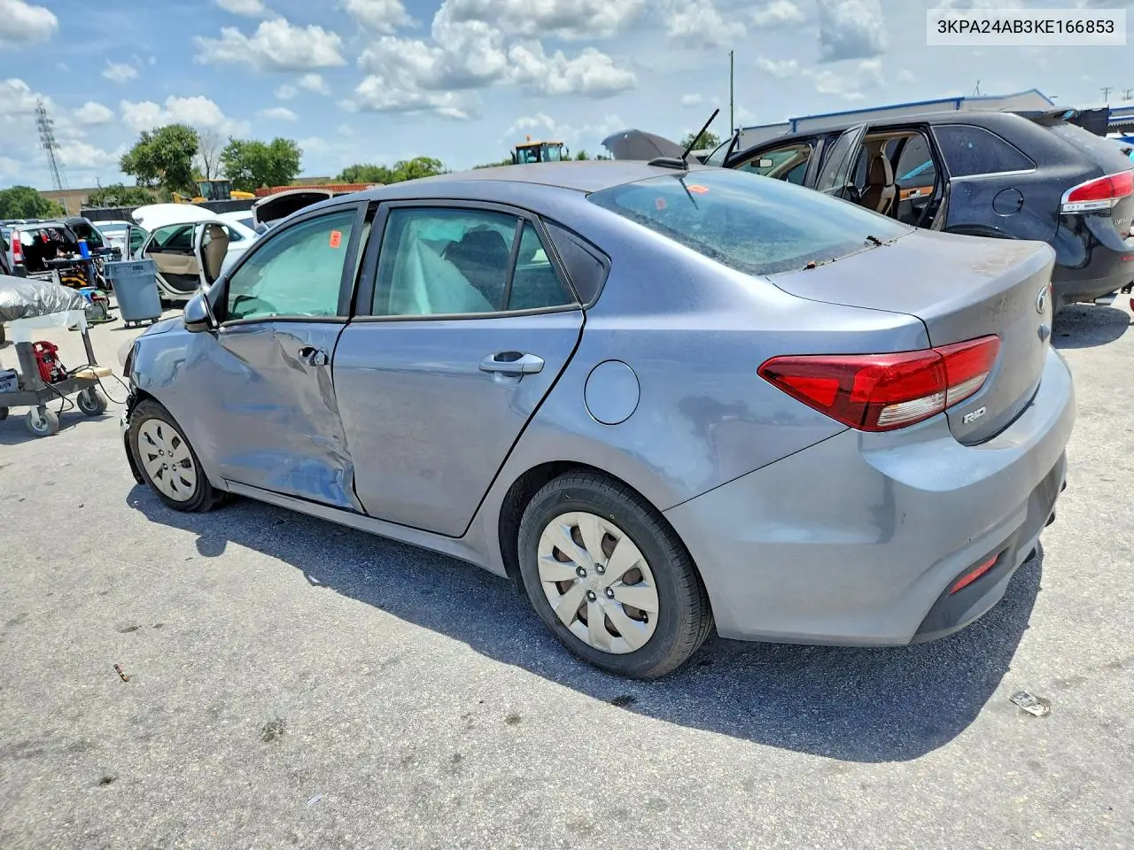 2019 Kia Rio S VIN: 3KPA24AB3KE166853 Lot: 61013776