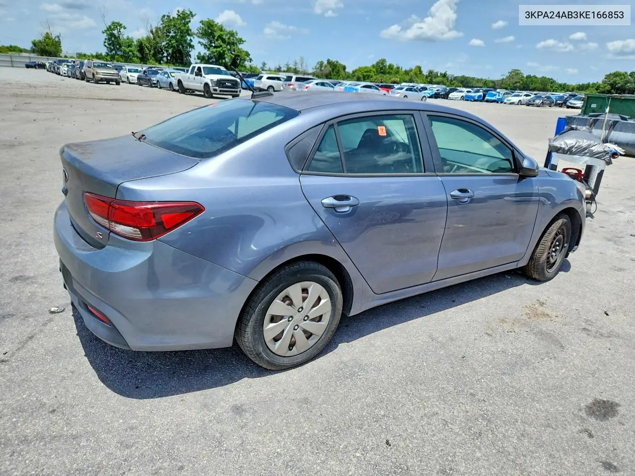 2019 Kia Rio S VIN: 3KPA24AB3KE166853 Lot: 61013776