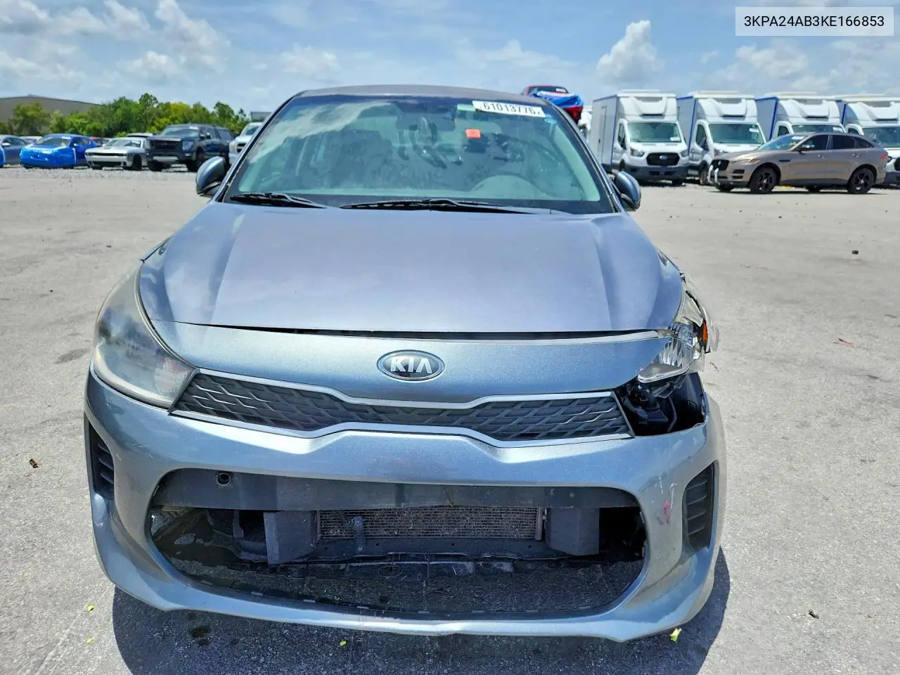 2019 Kia Rio S VIN: 3KPA24AB3KE166853 Lot: 61013776
