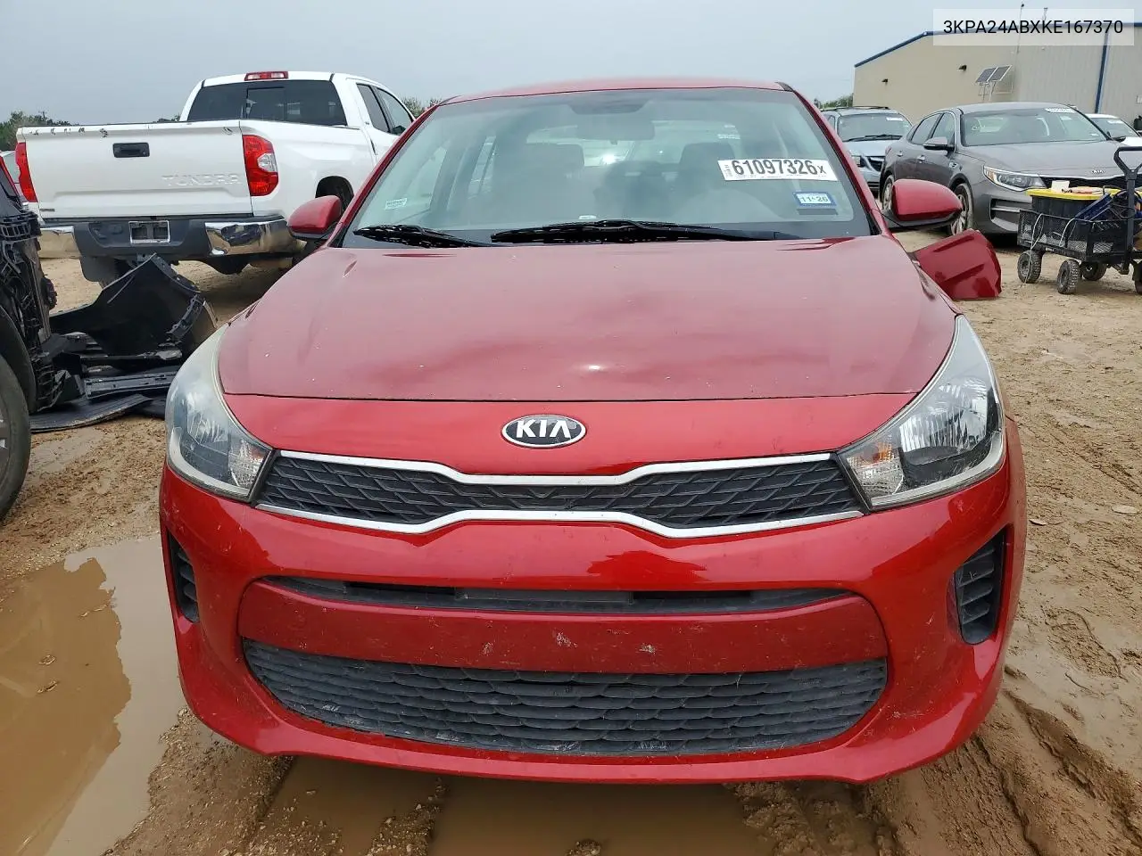 2019 Kia Rio S VIN: 3KPA24ABXKE167370 Lot: 61097326