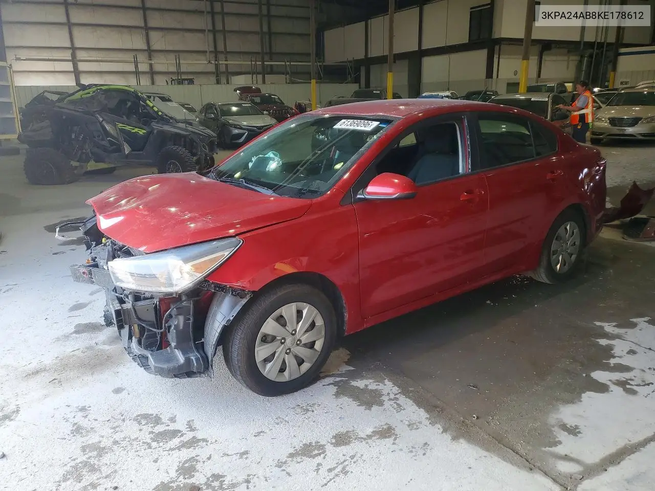 2019 Kia Rio S VIN: 3KPA24AB8KE178612 Lot: 61369096