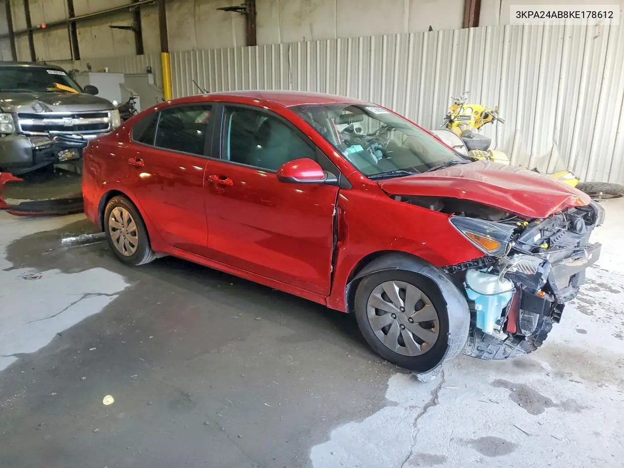 2019 Kia Rio S VIN: 3KPA24AB8KE178612 Lot: 61369096