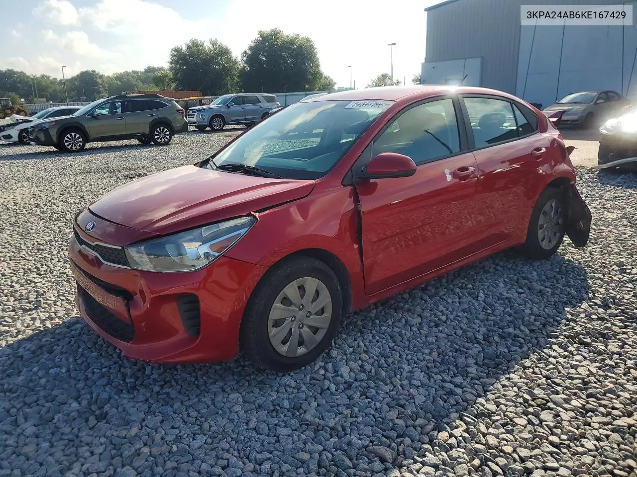 2019 Kia Rio S VIN: 3KPA24AB6KE167429 Lot: 61511796