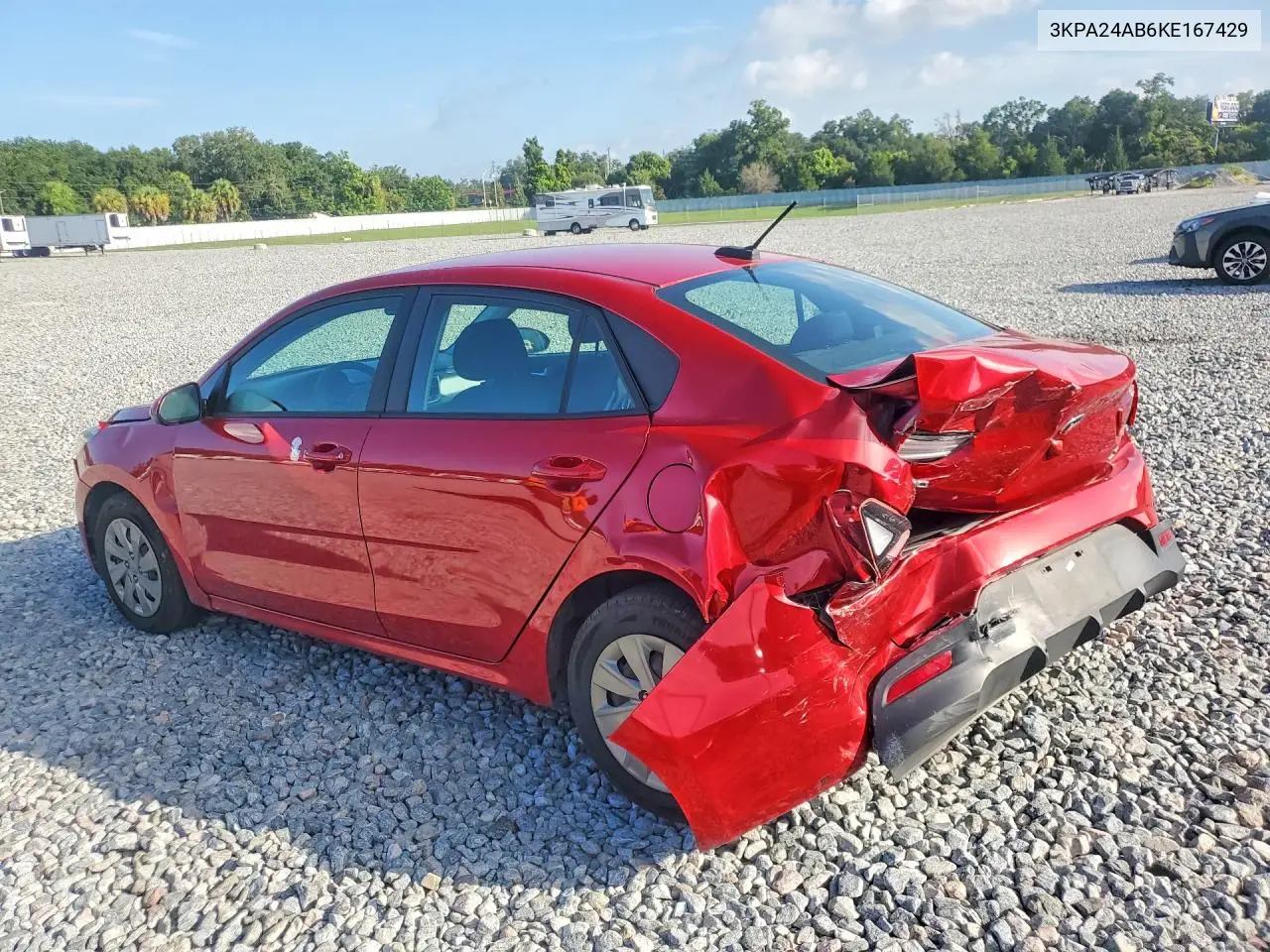 2019 Kia Rio S VIN: 3KPA24AB6KE167429 Lot: 61511796