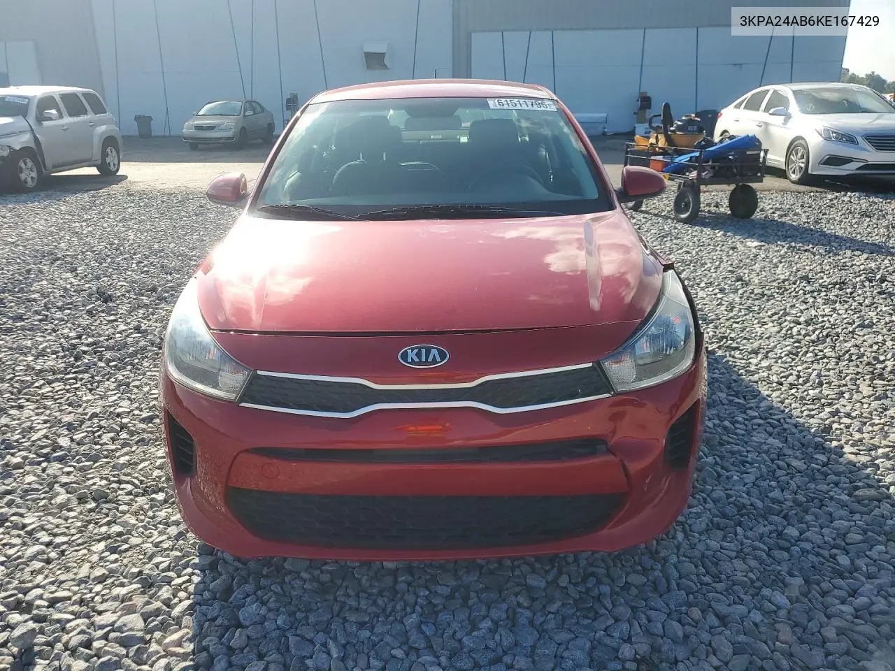 2019 Kia Rio S VIN: 3KPA24AB6KE167429 Lot: 61511796