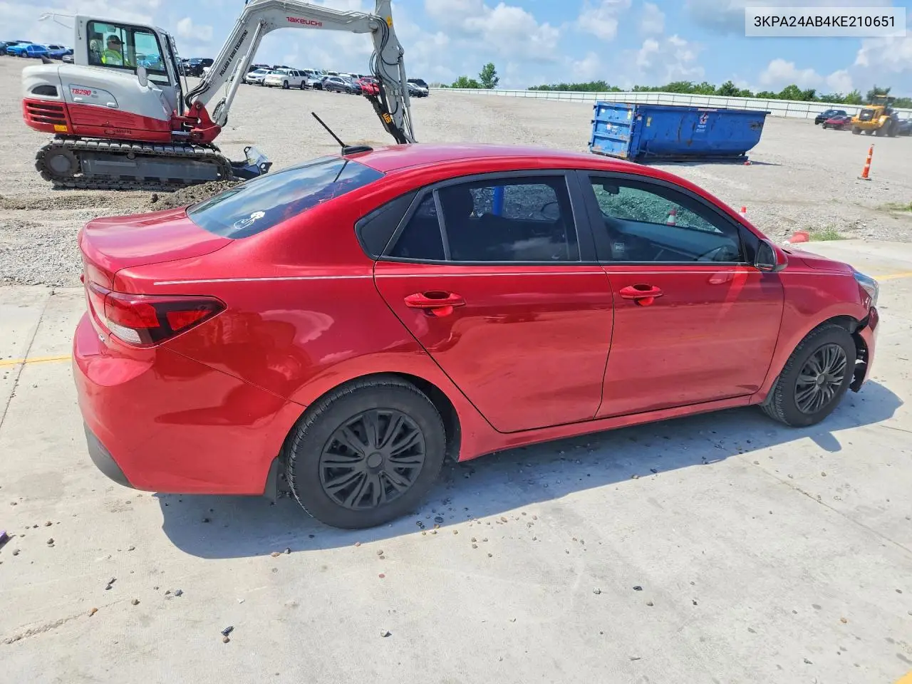 2019 Kia Rio S VIN: 3KPA24AB4KE210651 Lot: 74515755