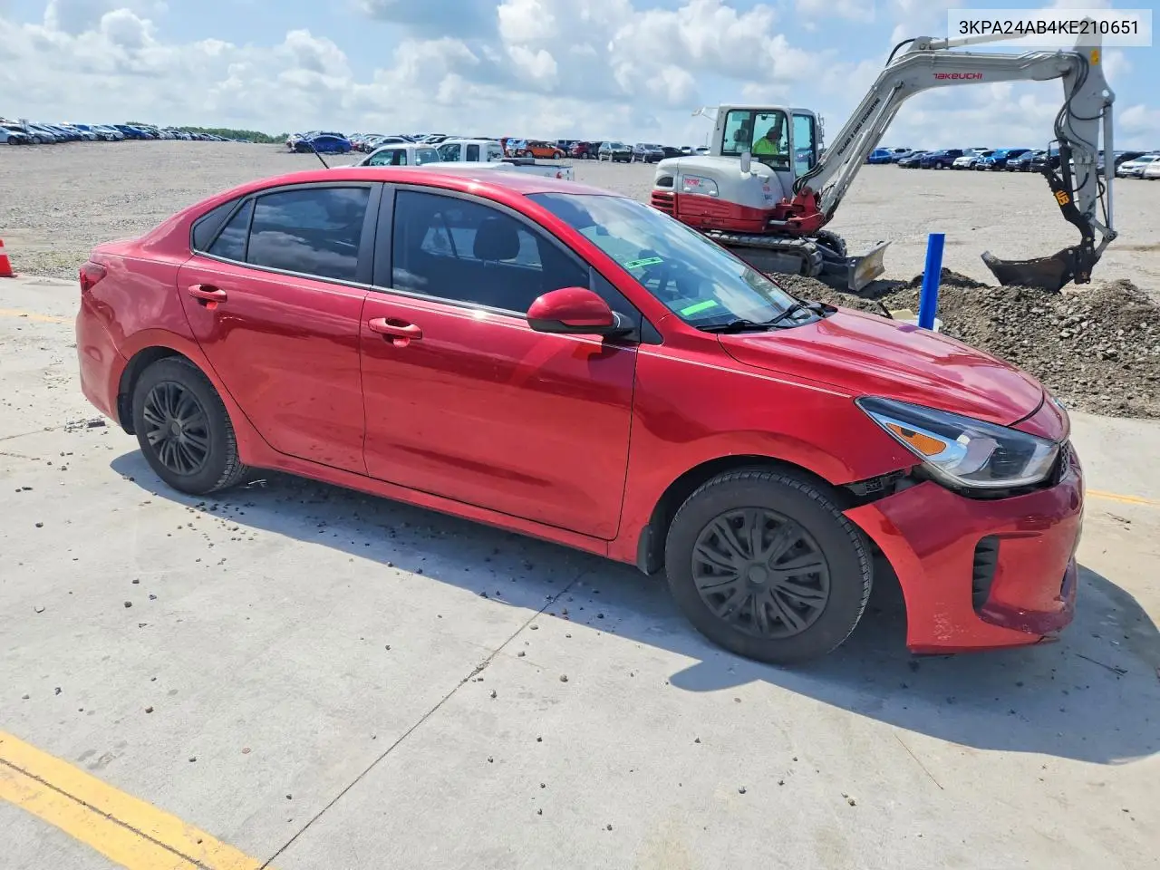 2019 Kia Rio S VIN: 3KPA24AB4KE210651 Lot: 74515755