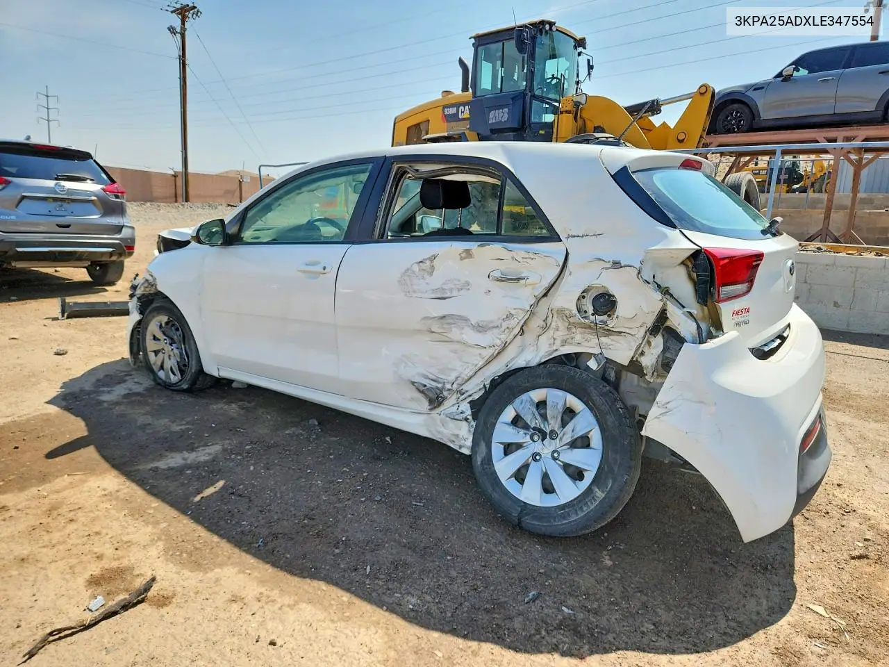 2020 Kia Rio 5-Door S VIN: 3KPA25ADXLE347554 Lot: 55717726