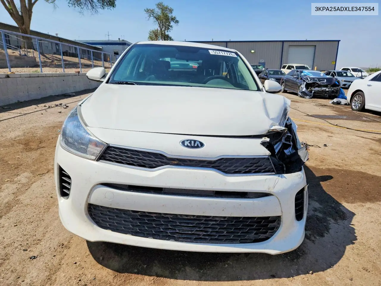 2020 Kia Rio 5-Door S VIN: 3KPA25ADXLE347554 Lot: 55717726