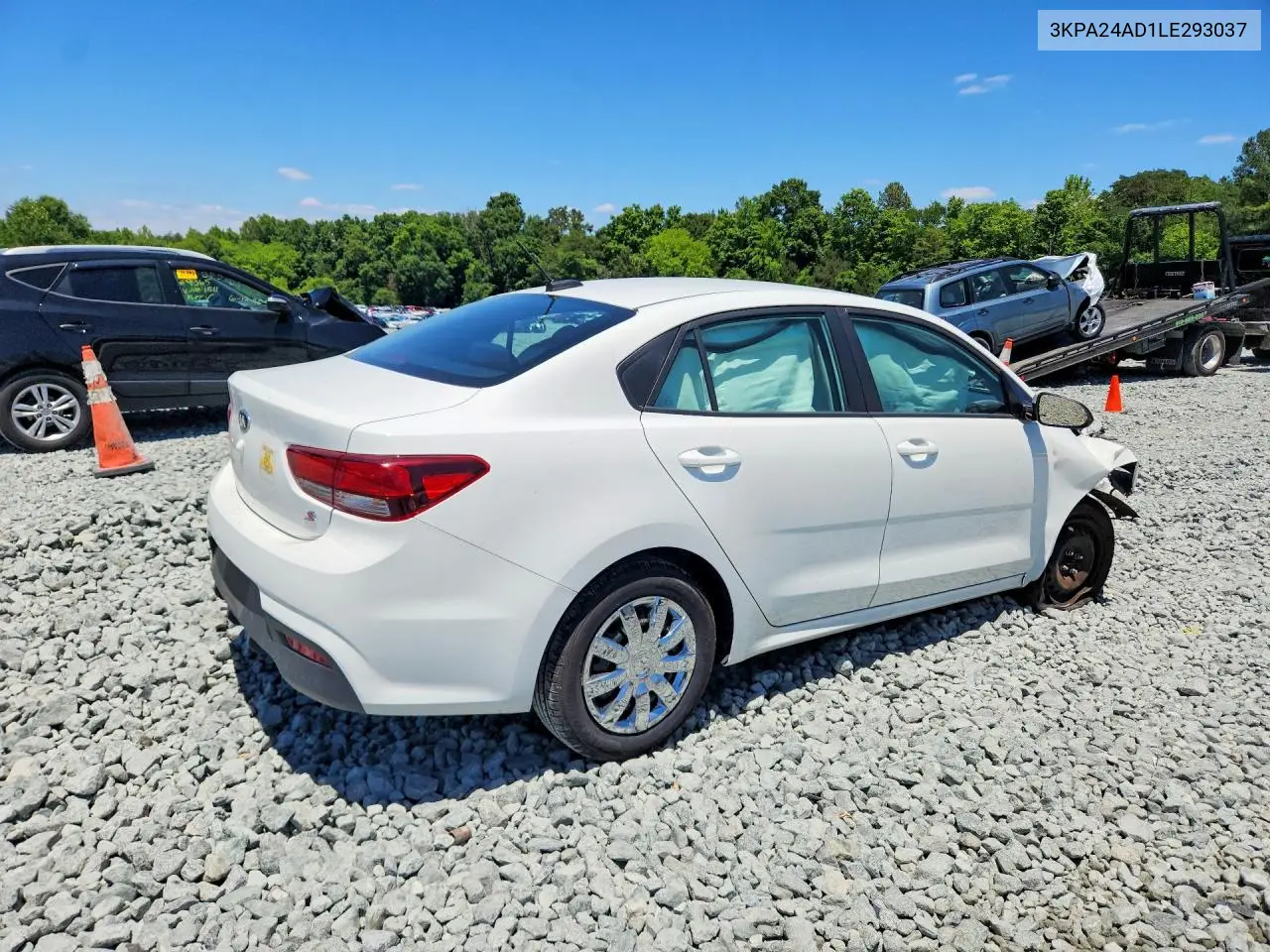 2020 Kia Rio S VIN: 3KPA24AD1LE293037 Lot: 57479506