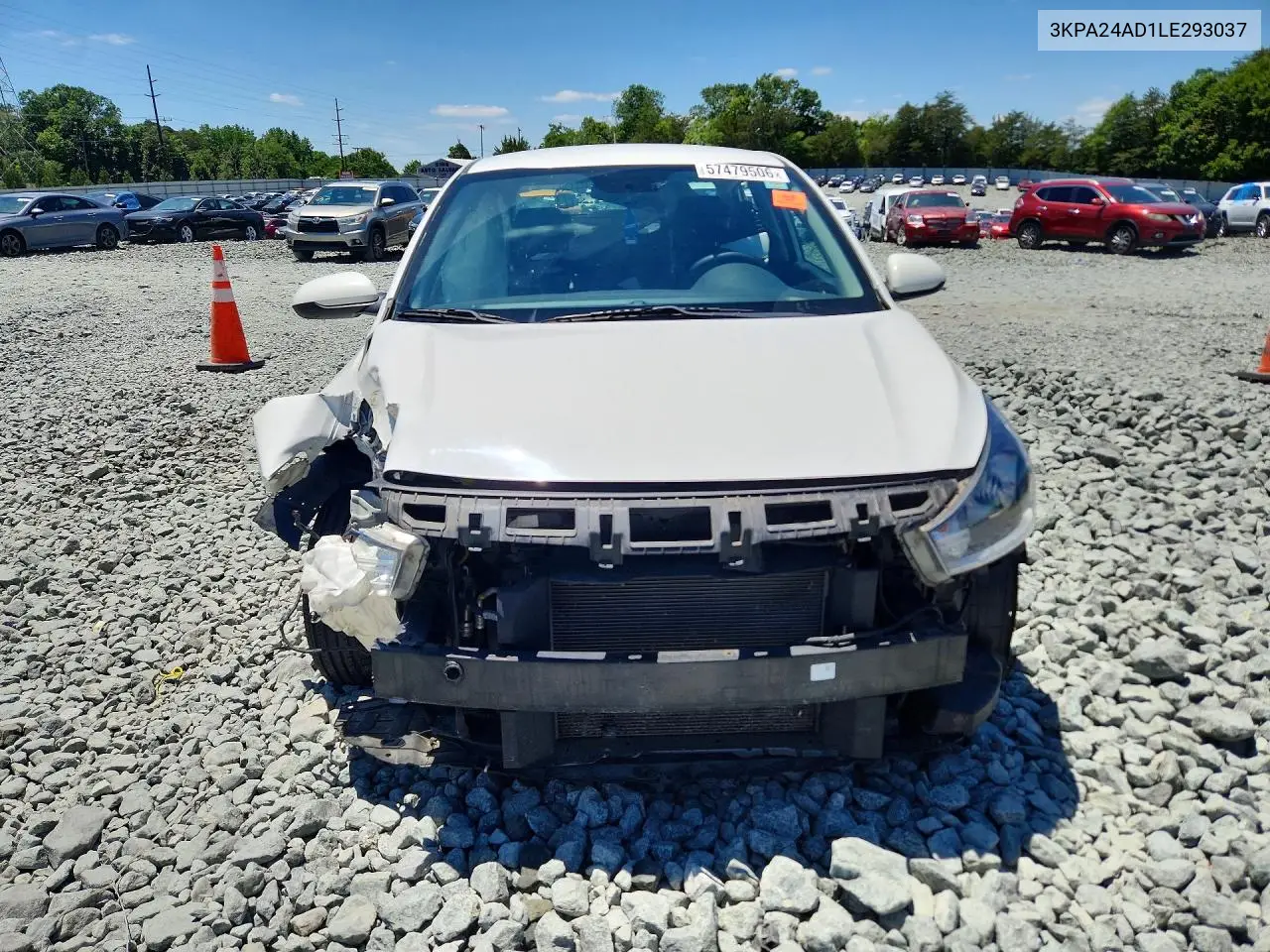 2020 Kia Rio S VIN: 3KPA24AD1LE293037 Lot: 57479506